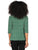 Blusa Cuello  V , Manga 3/4, Estampada