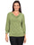 Blusa Cuello Columpio, Manga Larga,Lisa