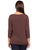Blusa Cuello Asimetrico Manga 3/4,Lisa