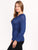 Blusa Cuello Columpio, Manga Larga, Lisa