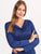 Blusa Cuello Columpio, Manga Larga, Lisa