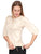 Blusa Cuello Redondo,  Manga 3/4 ,Estampada con brillos