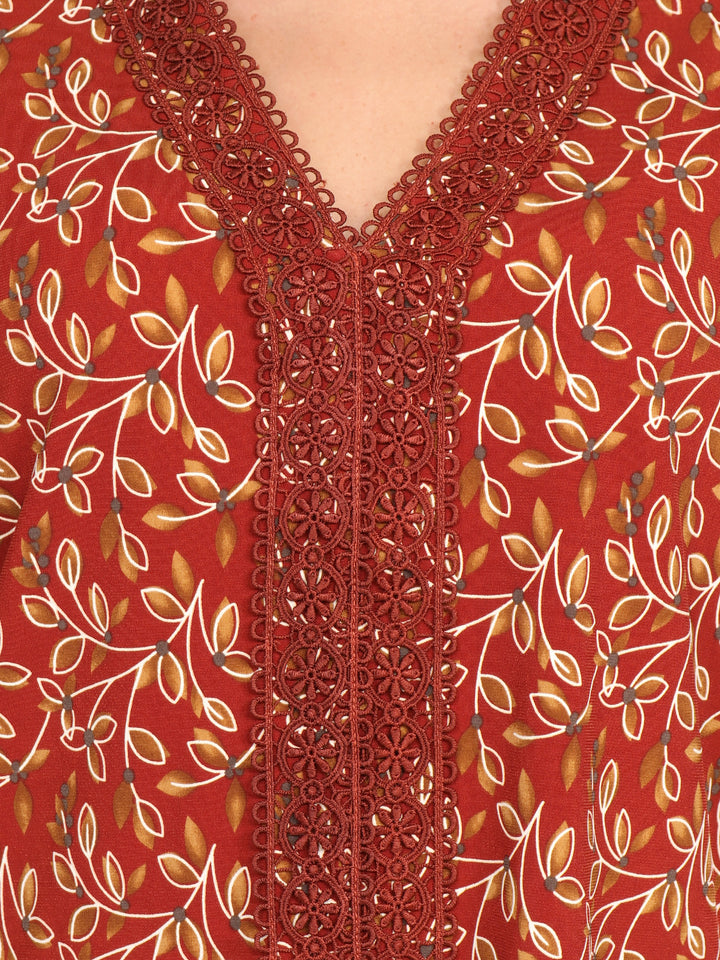 Blusa Cuello en V,  Manga  Corta, Estampado