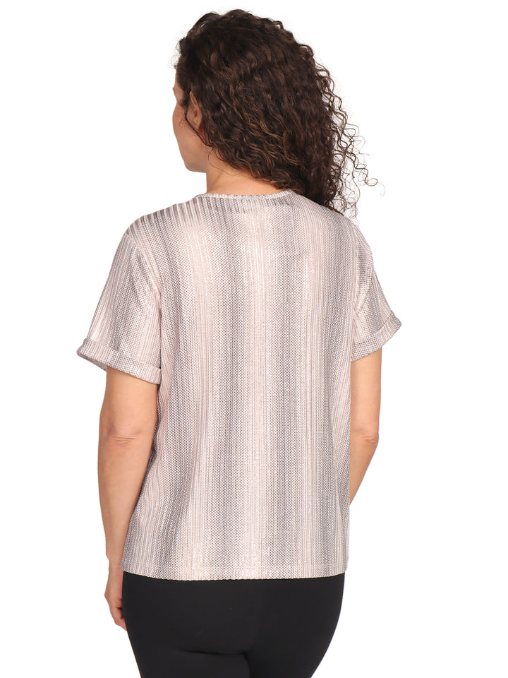 Blusa Cuello V, Manga Corta