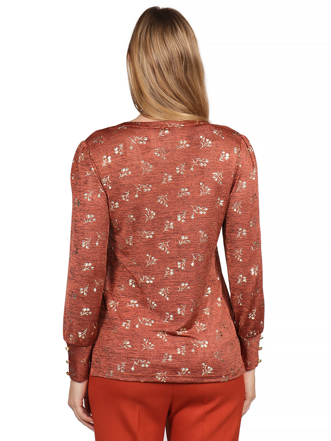 Blusa Cuello V ,  Manga 3/4