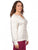 Blusa Cuello en V , Manga Larga