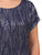 Blusa Cuello Redondo, Manga Corta, Estampado en Brillos