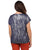 Blusa Cuello Redondo, Manga Corta, Estampado en Brillos