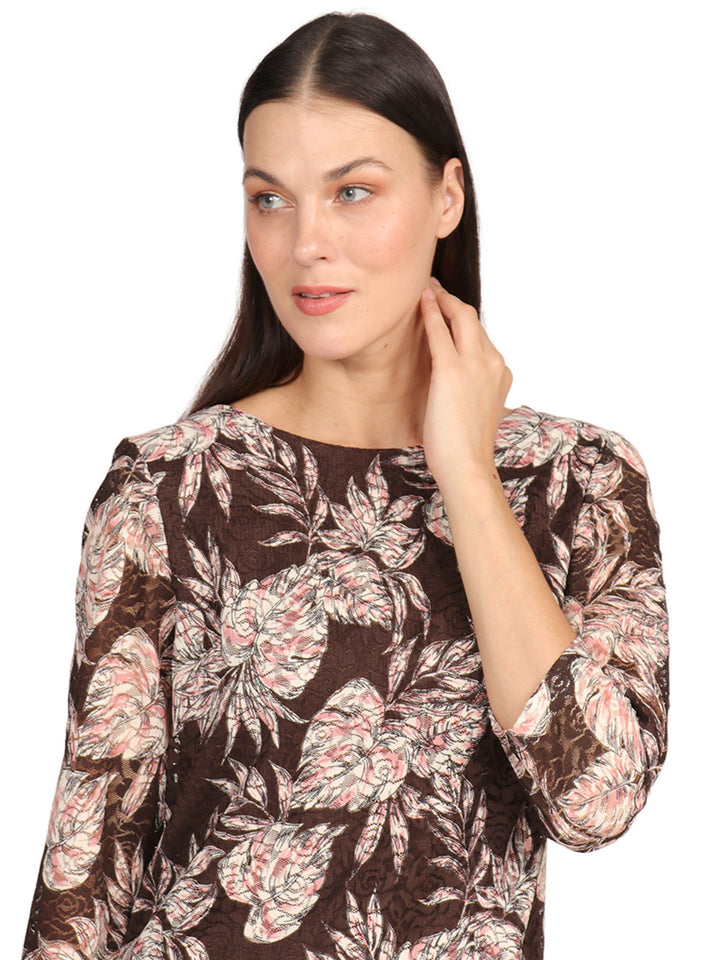 Blusa Cuello Redondo, Manga 3/4