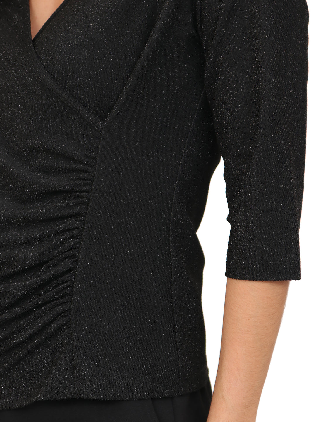 Blusa, Manga 3/4, cruzada