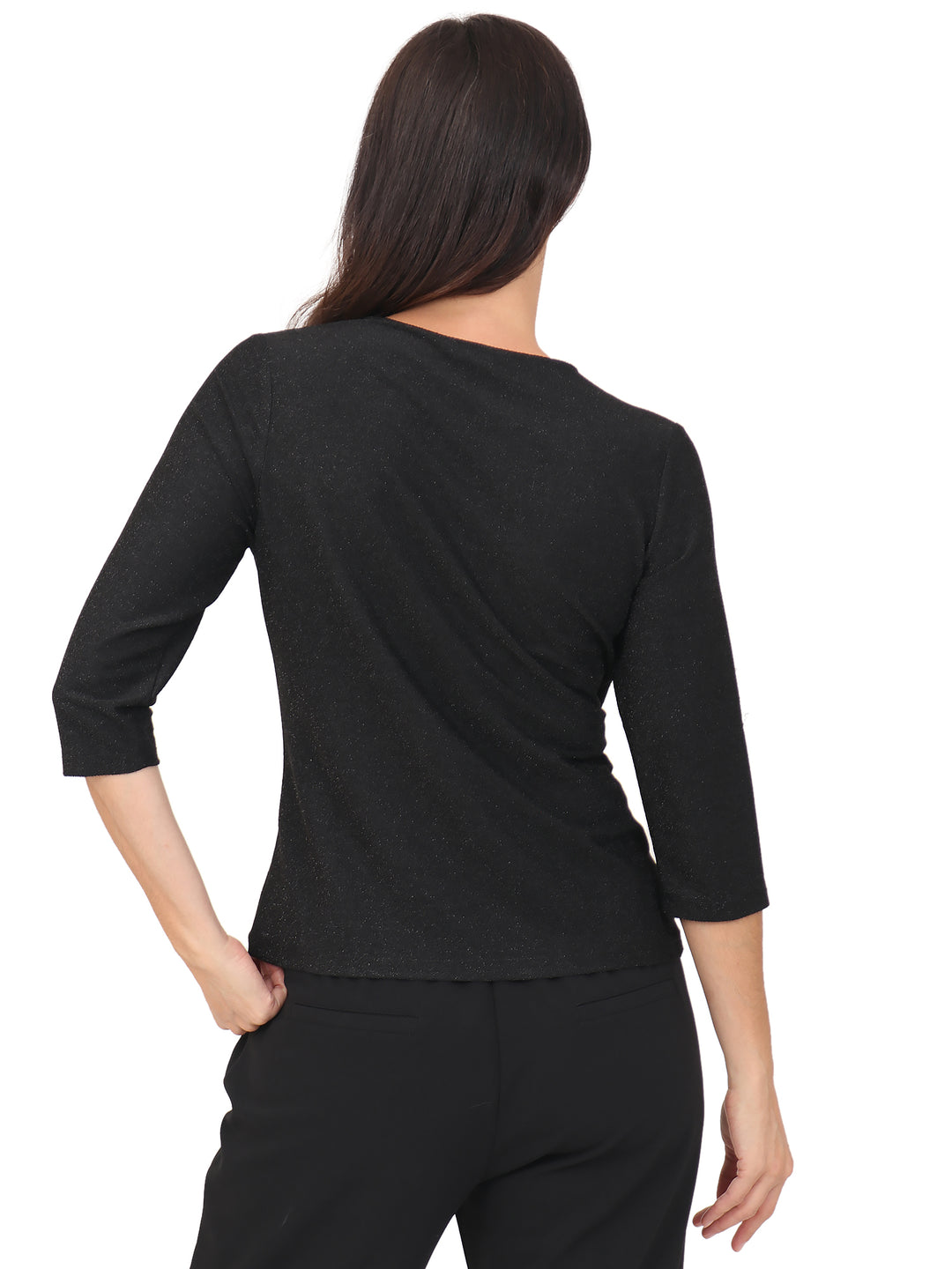 Blusa, Manga 3/4, cruzada