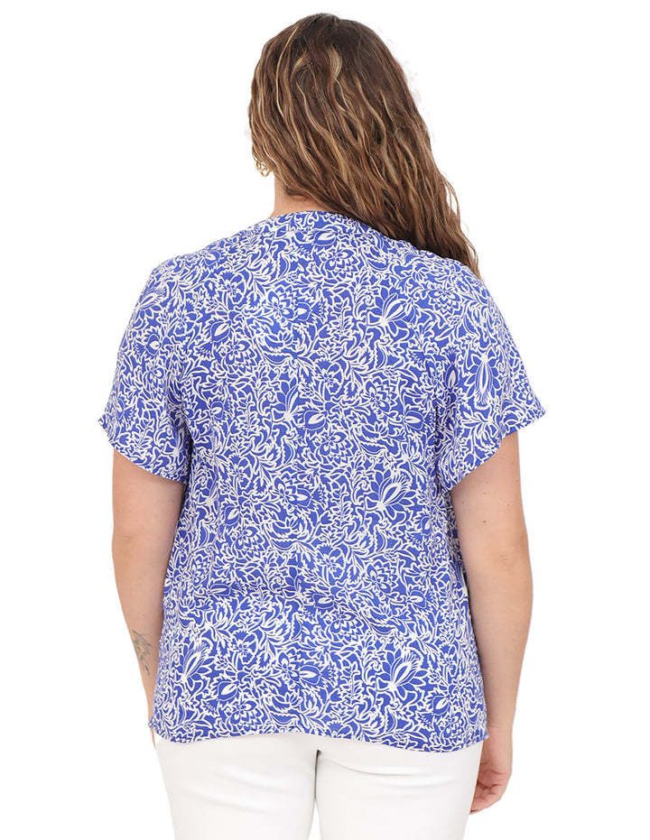 Blusa Cuello V, Manga Corta