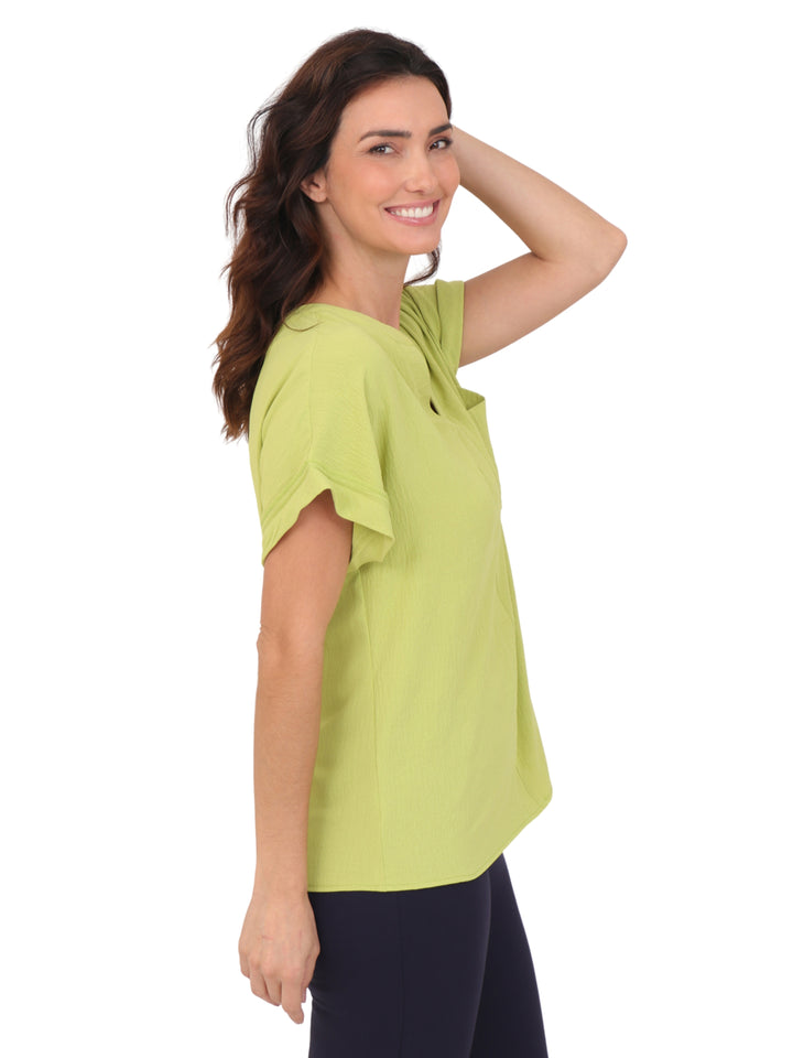 Blusa Cuello V,  Sin Manga