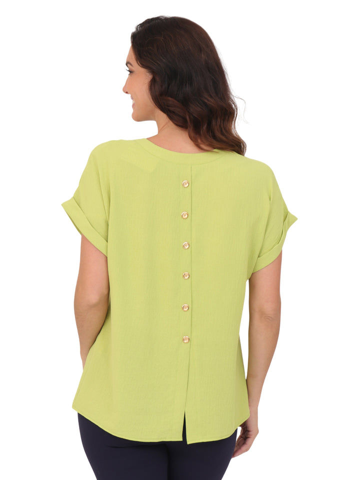 Blusa Cuello V,  Sin Manga