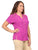 Blusa Cuello V, Manga Corta, Botones al frente