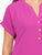 Blusa Cuello V, Manga Corta, Botones al frente