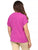 Blusa Cuello V, Manga Corta, Botones al frente