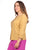 Blusa Cuello V, Manga 3/4, Algódon Bordado