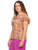 Blusa Cuello Redondo, Manga Olán, Estampada