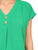 Blusa  Cuello V,  Boton al Frente ,Manga Olán