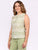 Blusa Cuello Redondo, sin Manga, Bordada