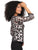 Blusa Cuello  Redondo, Manga 3/4,Bordado