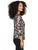 Blusa Cuello  Redondo, Manga 3/4,Bordado