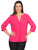 Blusa Cuello en V, Manga 3/4, Lisa