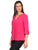 Blusa Cuello en V, Manga 3/4, Lisa