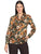 Blusa Cuello Camisero, Manga Larga, Estampada