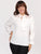 Blusa Cuello Redondo con Amarre, Manga Larga, Con Encaje