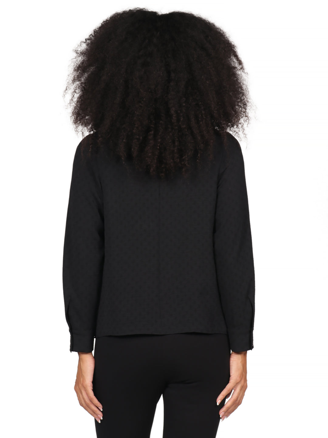Blusa Camisera, Manga Larga, Lisa