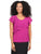 Blusa Cuello Redondo , Manga Olán, Liso
