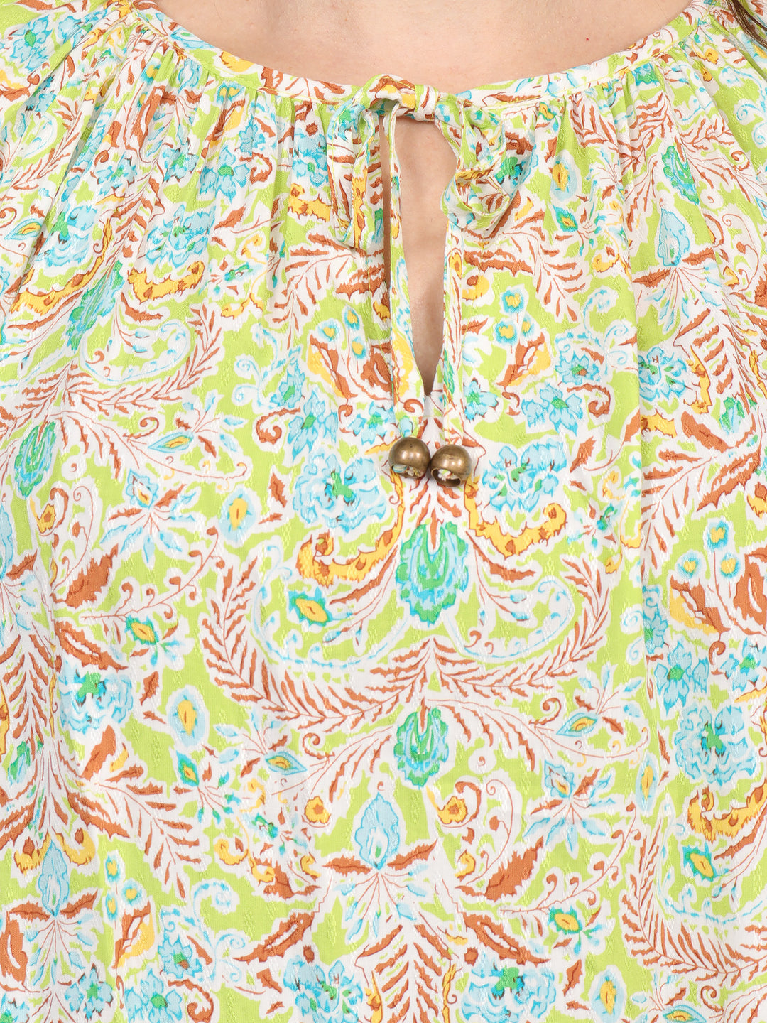 Blusa Cuello Redondo, Manga 3/4 , Estampada
