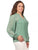 Blusa Cuello en V, Manga Larga