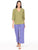 Blusa Cuello V,  Manga 3/4 ,Estampada