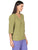Blusa Cuello V,  Manga 3/4 ,Estampada