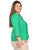 Blusa Curvy Carilo, Cuello V,  Manga 3/4,  Estampada