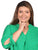 Blusa Curvy Carilo, Cuello V,  Manga 3/4,  Estampada