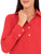 Blusa Cuello Camisero,  Manga Larga,Lisa