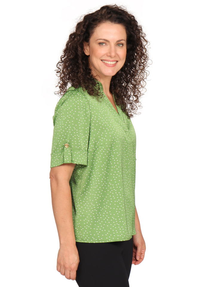 Blusa Cuello V, Manga 3/4