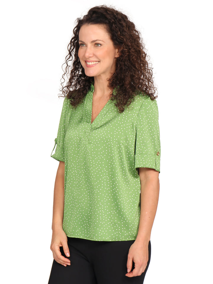 Blusa Cuello V, Manga 3/4