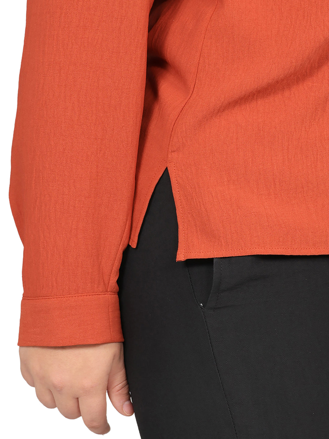 Blusa Curvy Carilo, Cuello V,  Manga Larga