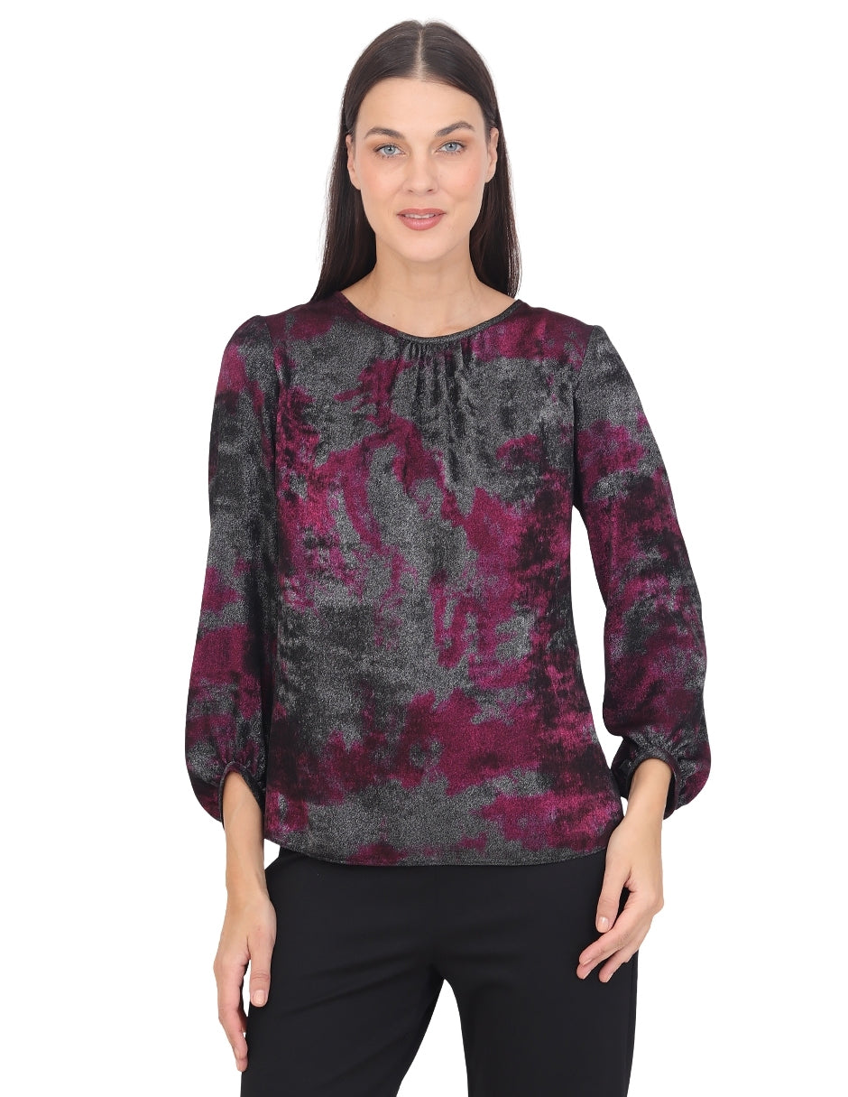 Blusa Cuello Redondo, Manga  Larga