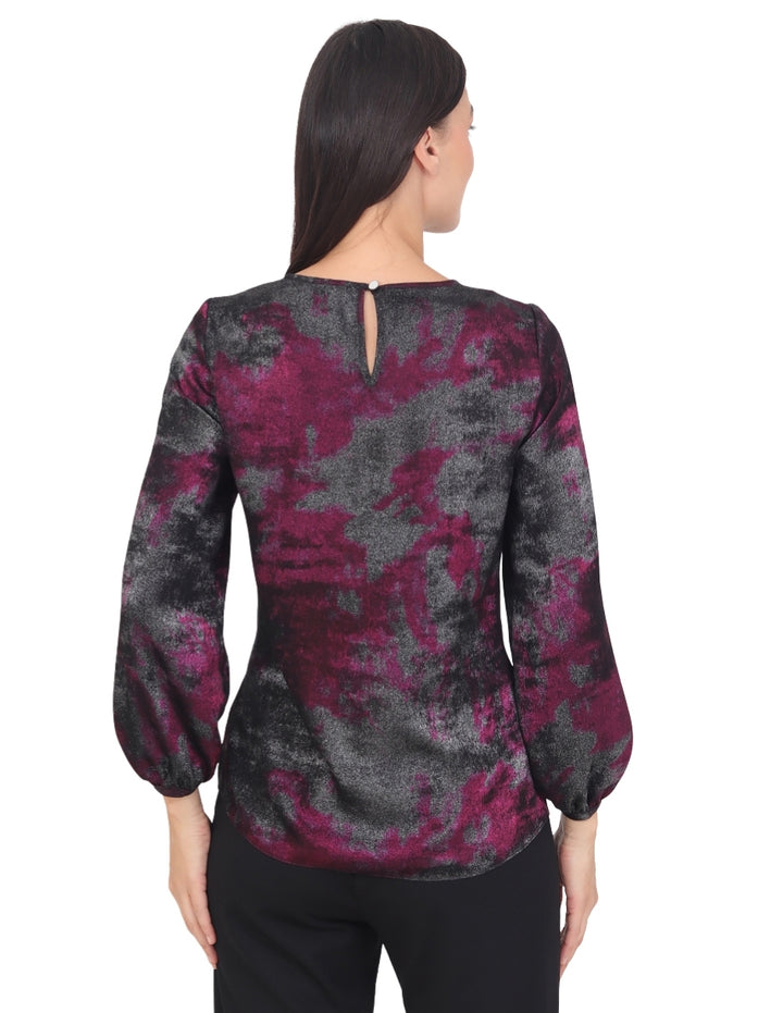 Blusa Cuello Redondo, Manga  Larga