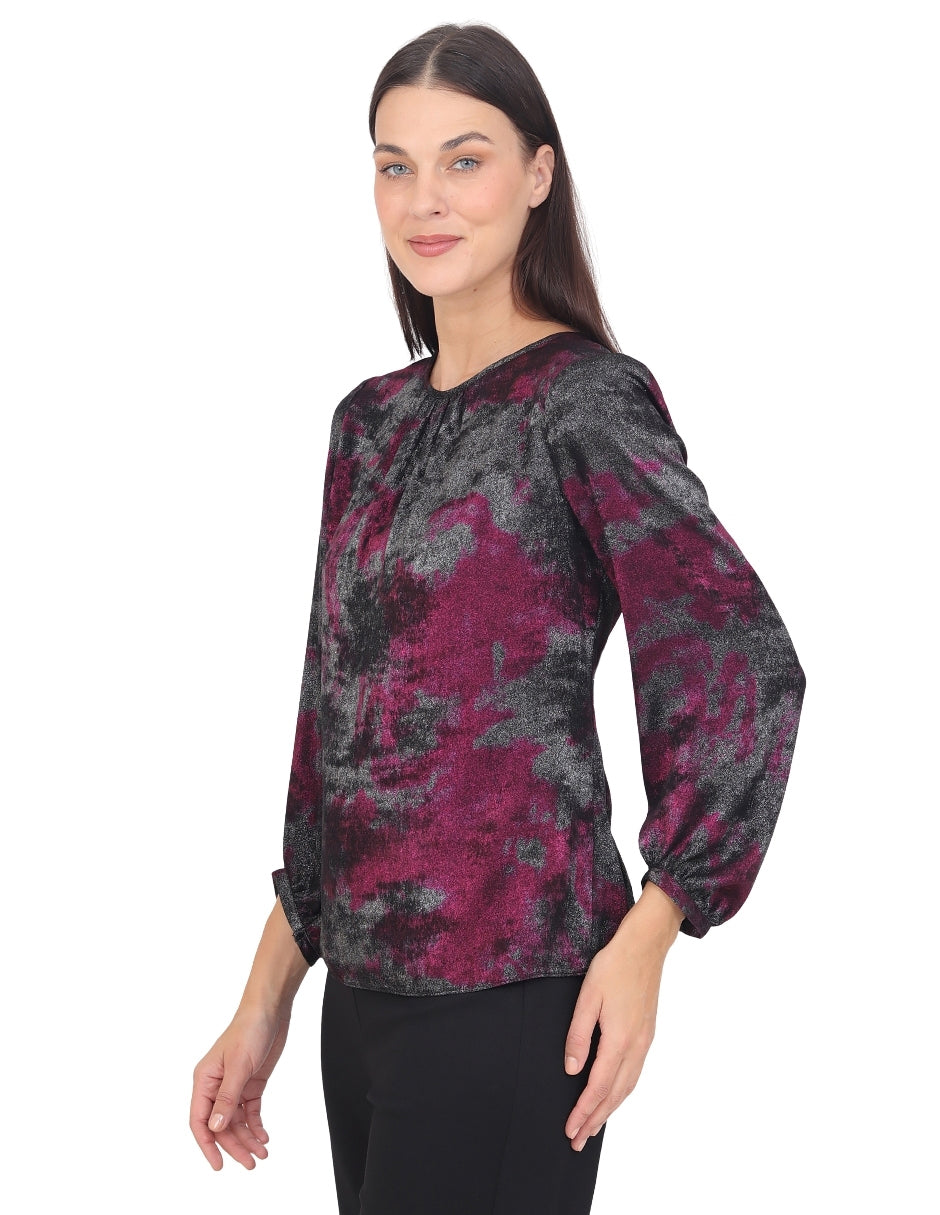 Blusa Cuello Redondo, Manga  Larga