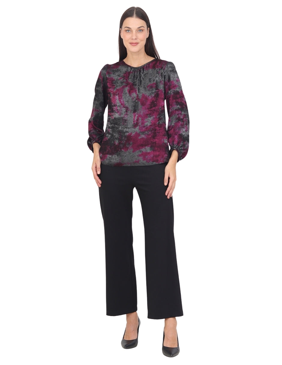 Blusa Cuello Redondo, Manga  Larga