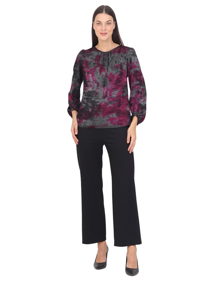 Blusa Cuello Redondo, Manga  Larga